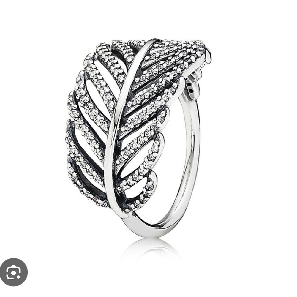 Pandora Silver Light as a Feather Ring Size 7 (54)